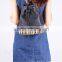2015 MOST FASHIONAL PYRAMID FITTING BARREL-SHAPE PU BACKPACK