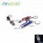 ALU+ABS 1 LED Key Chain Flashlight with 3*LR44 Battery, Promotional Keychain LED Light