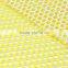 hot sale yellow and white big eye mesh fabric for garments ,dress