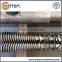 PVC Pipe extruder screw and barrel/ 55/110 Conical twin screw and barrel