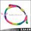 Easam 2014 New Fashion Simple Design Handmade Colorful Braided Nylon Bracelet