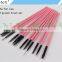 ANY Professional Purple Wood Handle Nail Art Painting Design Nylon Hair Nail Brush Nail Art Set