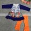 2015 children's boutique clothes frock for baby girl western autumn frock