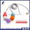 2016 hot sale ellipse beads necklace new style silicone jewelry chain necklace