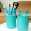 High quality beautiful 7pcs makeup brush set, synthetic hair make up brush with PU case