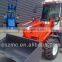 china brand mini wheel loader ZL16 with quick hitch and pallet fork