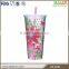 Tall Double Wall Plastic Tumbler (22oz)