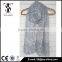 2015 new girl fashion trend blue and white print plain scarf