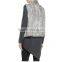 Women rabbit fur knitted gilet/knitted fur vest/European style fur vest KZ150139