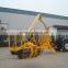 High quality ZM8006 8 Tons Tractor mounted Log Trailer with Crane for sale