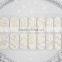 Custom 3D sexy white lace nail art sticker nail wrap fashion real lace full nail sticker factory