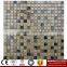 IMARK Mixed Granite Marble Stone ,Gold Marble and Travertine Marble Stone Mosaic Tile Backsplash Tile (IVM7-037)
