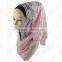 Zhejiang factory sale plain lace hijab scarf muslim ladies shawl