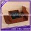 Accept custom order metal hinged lid mdf wooden box