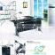Office furniture office table tempered glass office table desk executive desk with stainless steel base
