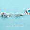 925 Sterling Silversilver hamsa bracelet in blue opal SBI160W
