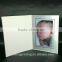 4x6 vertical photo card frame baby wedding graduation folding silver Paper Photo Frame