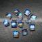 Natural Rainbow Moonstone Square Cabochon