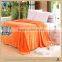 Plain flannel cheap 100% polyester king size spainsh fleece borrego blanket