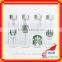 Glass coffee cup for childrens drinking glass cup for coffee glass cup with metal cap