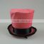Custom pink small hat formal hat party cap for girls