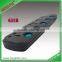 5Way multi socket extension cord with individual switch and light power extension socket