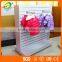 Wood Grain Exhibition Melamine Display Stand Clothes Racks