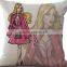 New Product 2016 3D Oil Painting Sexy Lady Pattern Linen Cotton Pillow Cover / Cushion Cover