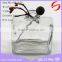 Cube 120ml280ml clear glass bottle aroma reed diffuser glass bottle with cork