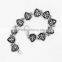Shield gothic chunky fashion jewelry cross chain bracelet