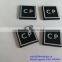 resin plastic embossed logos