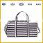 Latest Model travel bags Stripe Luggage Bags Leather Duffle Bags