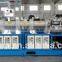 Making Large rubber profiles by extrusion microwave and hot air tunnel