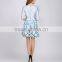 Pretty Steps 2016 Hot Sale Dress Flower Printed Women Dress High Quality Womens Casual Half Sleeve Dress