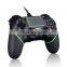 OEM Black-Green Gaming Controller With Integrated USB Cable For PS4 And PC
