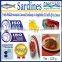Fresh Mediteranean Canned Sardines inVegetable Oil with Spicy Sauce,High Quality Sardines,Sardines in cans with Spicy Sauce125g