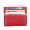 China supplier wholesale personalized Pu leather pocket 6 card slots card holder