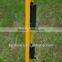 Fiber reinforced plastic tread in post for electric fence ropes and tapes