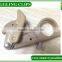 Aluminum/plastic leather toggle clips