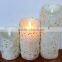 Led Flameless Candles 3pcs Moving Wick Led Candles With Glitter Christmas Moving Wick Candles
