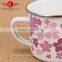 beautiful decal popular cheap enamel mugs print wholesale