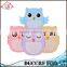 NBRSC Wholesale Portable Kids Cute Owl Lunch Box Food Storage Container Plastic Bento Box with Spoon