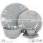 embossed solid color 16pcs dinnerware set