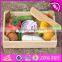 Pretend play kitchen toys wooden toy cutting fruit for kids W10B183