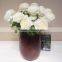 craft artificial fake floral blume single flower with plastic stem fabric flowers for headbands