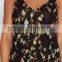 new floral design allover embroidery fancy tops woman summer sleeveless sexy tops