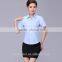 new design classic fit short flared sleeve cotton shirt for ladies