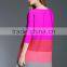 2017 new design ladies striped stitching big size wrinkle dress