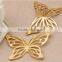 brass flower jewelry parts metal flower jewelry accessories hollow out metal flower garment accessories