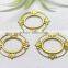 DIY hollow flower connector garment accessories brass flower connector shoe bag hair accessories